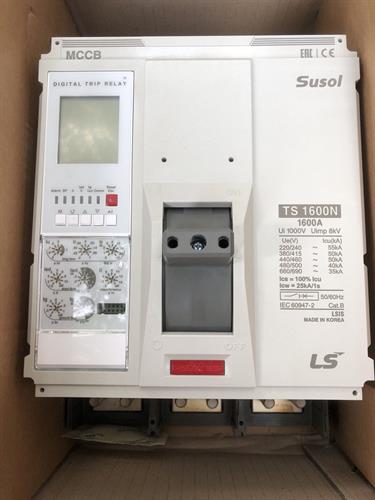MCCB LS 3P 1600A 50kA ( TS1600N ) chỉnh dòng điện tử 7 bước  0.4~1.0In